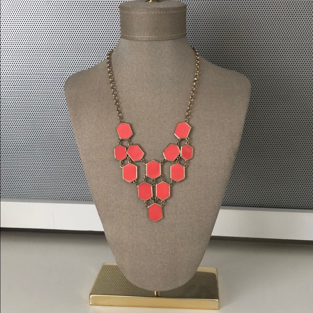 Coral statement necklace